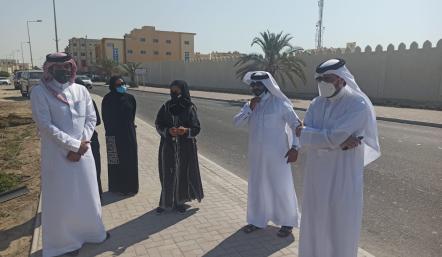 مدير عام بلدية "الجنوبية" يتفقد مشروع تجميل شارع الزلاق