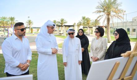 وكيل شئون البلديات يتفقد أعمال تطوير حديقة الشاخورة في المحافظة الشمالية ضمن مشاريع الحزمة الثالثة