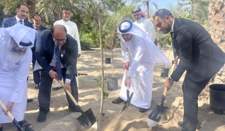 شؤون الزراعة تحتفل بأسبوع الشجرة بزراعة 200 شجرة في مبناها بالبديع