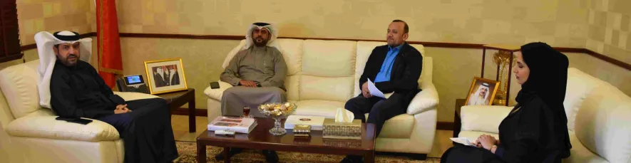 لقاء المدير العام مع الصحافي ابراهيم النهام