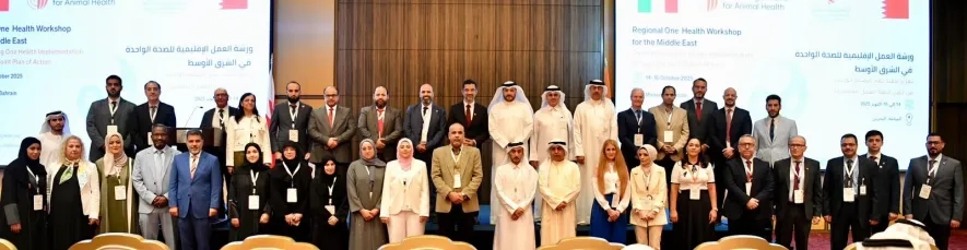 وزير شؤون البلديات والزراعة يفتتح ورشة العمل الإقليمية للمنظمة العالمية للصحة الحيوانية  حول “تطبيق الصحة الواحدة من خلال خطة العمل المشتركة”